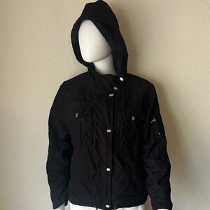 Jamie Sadock Black Hooded Jacket